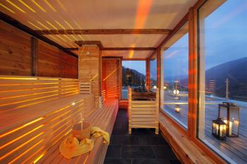 Sauna panoramica nel Vital-Hotel Rainer