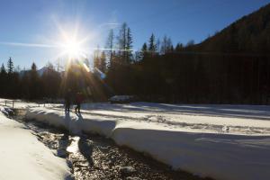 River under snow