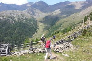 sul sentiero della malga Flatschberg