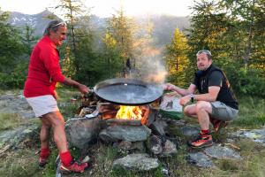 Cooking in the mountains