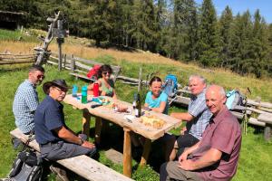 on Pfandl mountain hut