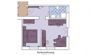 Wohnungsskizze Ferienwohnung 2