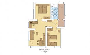 Wohnungsskizze Ferienwohnung 1