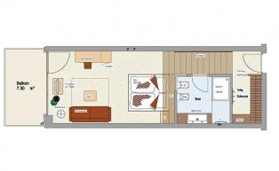 Floor plan of the comfort rooms