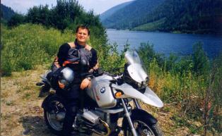 Owner Paul on his motorbike