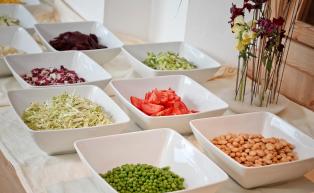 Insalate fresche dal buffet