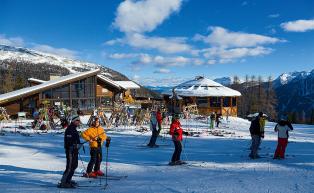 Ski huts in the Schwemmalm ski area