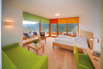 Camera di lusso panoramica nel Vital-Hotel Rainer