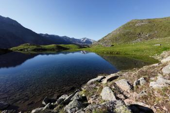 Hike through alpine pastures im Ultental