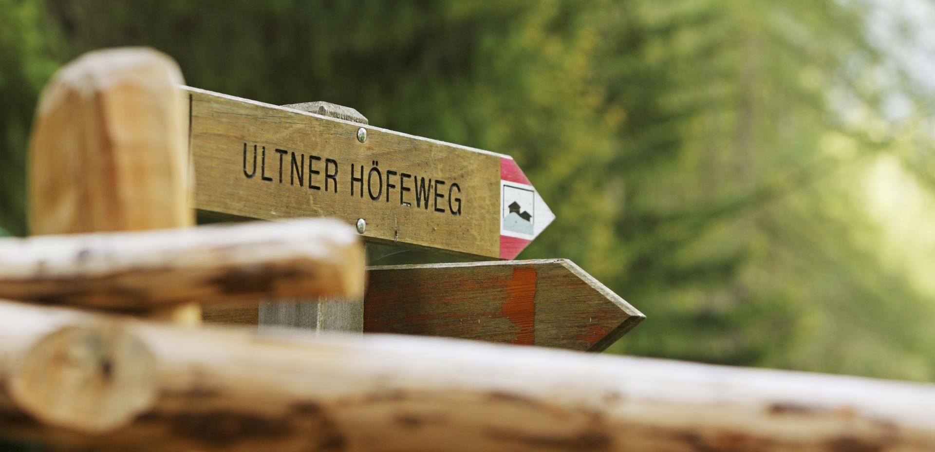 Ultental Farm Trail – trail marker