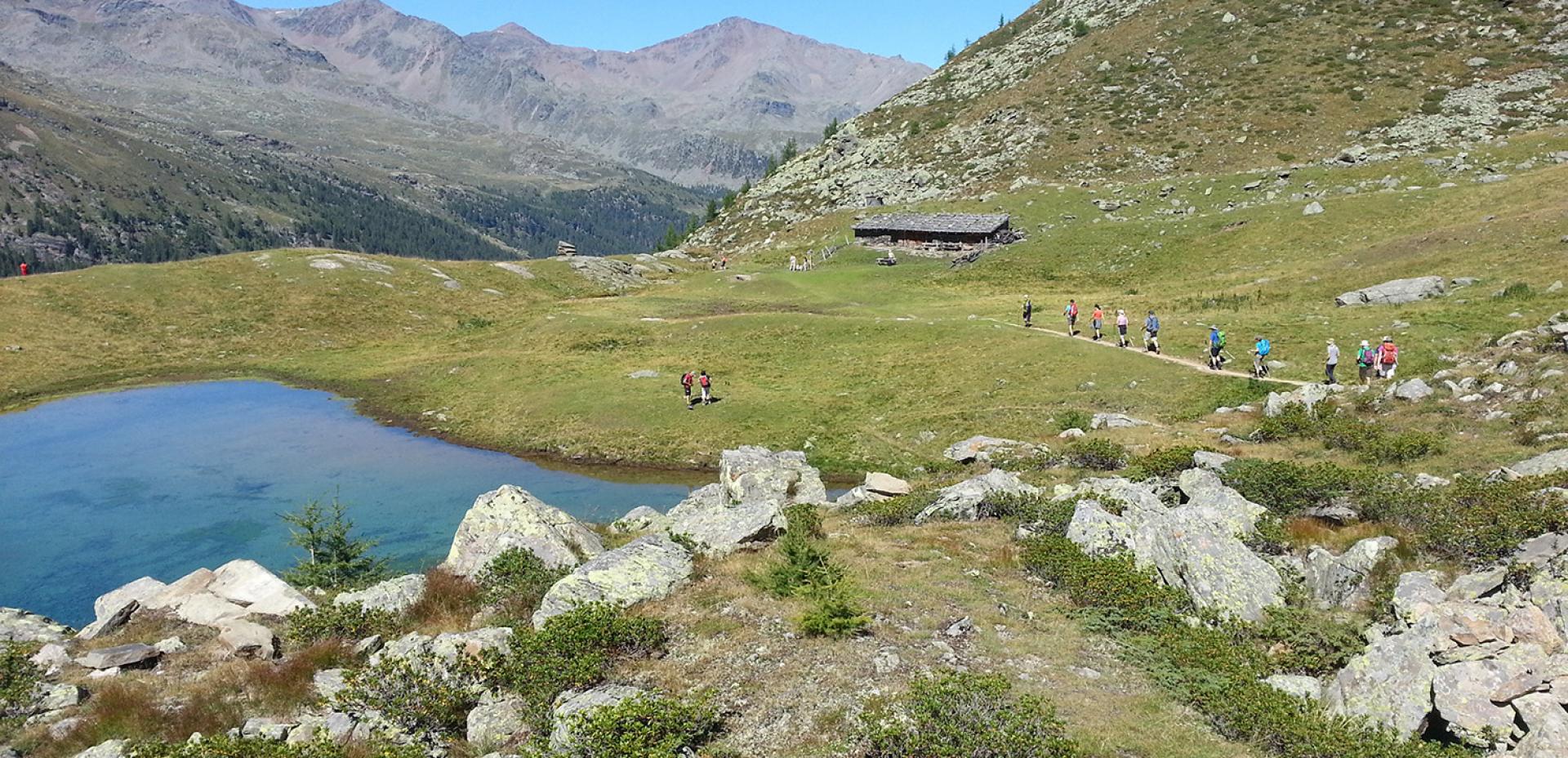 Wanderung mit den Gästen des Hotel Rainer