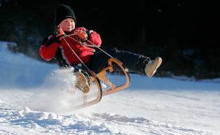 Sledding in Ultental