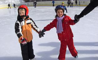 Ice skating in Ultental